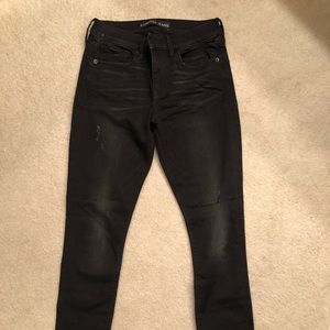Express Black Denim Leggings - 4T